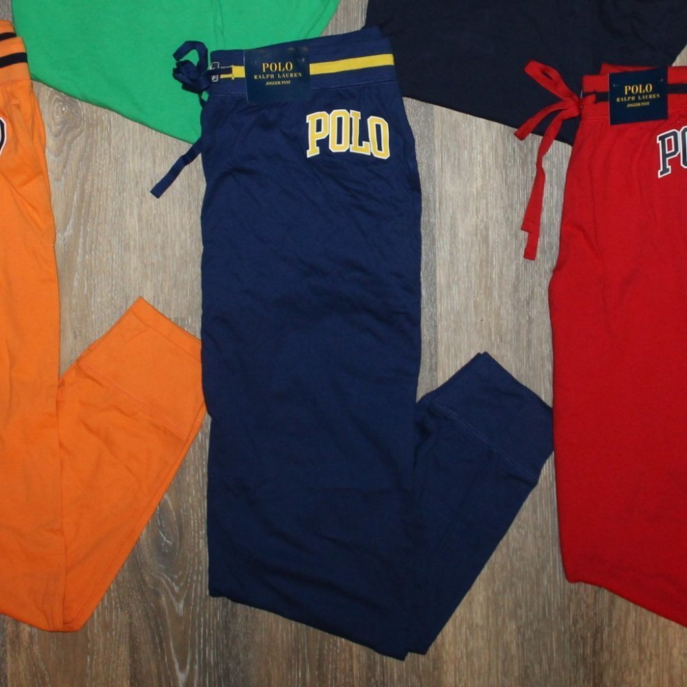 NWT POLO‎ RALPH LAUREN MEN'S PAJAMA ATHLETIC JOGGER SWEATPANTS ROYAL BLUE